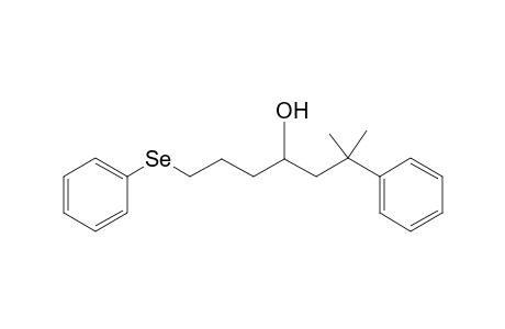 6-Methyl-6-phenyl-1-(phenylseleno)heptan-4-ol