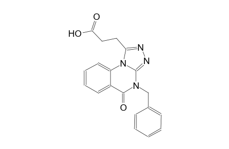 [1,2,4]triazolo[4,3-a]quinazoline-1-propanoic acid, 4,5-dihydro-5-oxo-4-(phenylmethyl)-