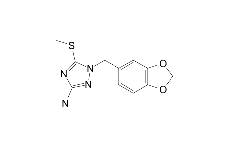 5-Amino-3-methylthio-2-piperonyl-1,2,4-triazole