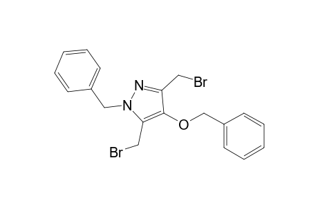 1-Benzyl-4-benzyloxy-3,5-bis(bromomethyl)-1H-pyrazole