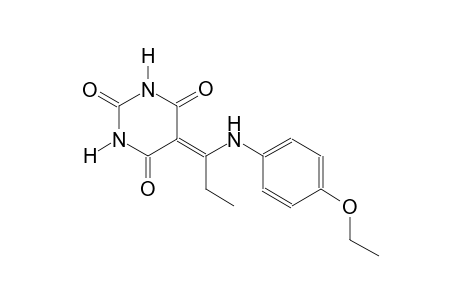 5-[1-(4-ethoxyanilino)propylidene]-2,4,6(1H,3H,5H)-pyrimidinetrione