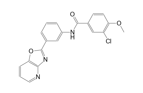 benzamide, 3-chloro-4-methoxy-N-(3-oxazolo[4,5-b]pyridin-2-ylphenyl)-
