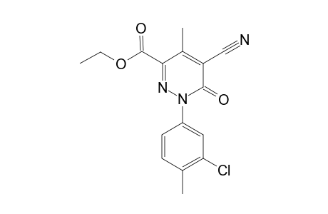 1-(3-Chloro-4-methyl-phenyl)-5-cyano-4-methyl-6-oxo-1,6-dihydro-pyridazine-3-carboxylic acid ethyl ester