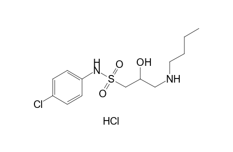 3-(butylamino)-N-(4-chlorophenyl)-2-hydroxypropane-1-sulfonamide hydrochloride