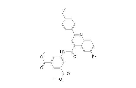 dimethyl 5-({[6-bromo-2-(4-ethylphenyl)-4-quinolinyl]carbonyl}amino)isophthalate