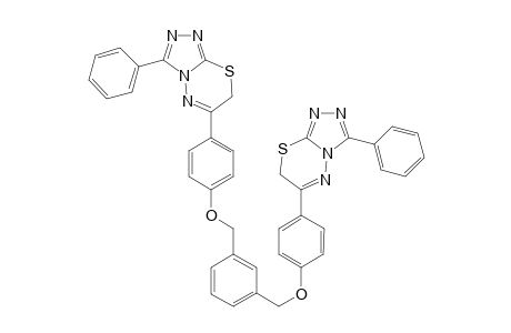 6-(4-(3-((4-(3-Phenyl-7H-[1,2,4]triazolo[3,4-b][1,3,4]thiadiazin-6-yl)phenoxymethyl)-benzyloxy)-phenyl)-3-phenyl-7H-[1,2,4]triazolo[3,4-b][1,3,4]-thiadiazine