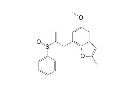 5-Methoxy-2-methyl-7-(2-phenylsulfinyl-2-propenyl)benzofuran