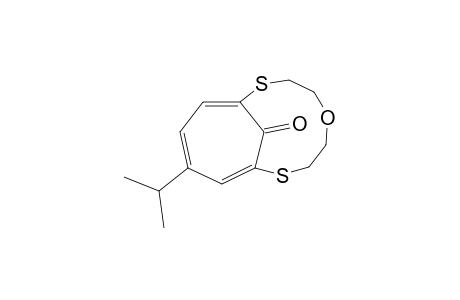 11-Isopropyl-2,8-dithia-5-oxabicyclo[7.4.1]tetradecatriene-14-one