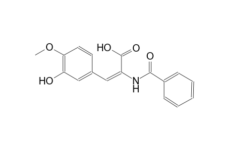 (2E)-2-(benzoylamino)-3-(3-hydroxy-4-methoxyphenyl)-2-propenoic acid