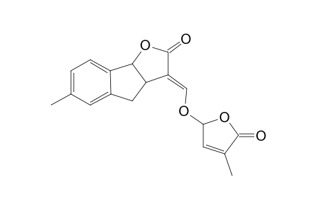 6-Methyl-3-{(E)-1-[(4'-methyl-5'-oxo-2',5'-dihydrofuran-2'-yl)oxy]methylidene}-3,3a,4,8b-trteahydro-2H-indeno[1,2-b]furan-2-one isomer