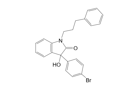 3-(4-Bromophenyl)-3-hydroxy-1-(3-phenylpropyl)indolin-2-one
