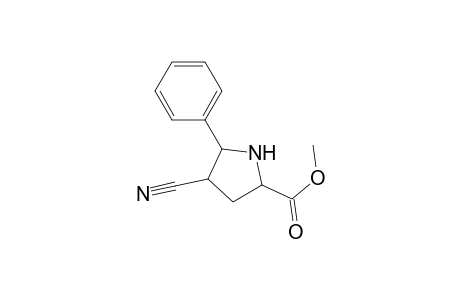 4-cyano-5-phenyl-2-pyrrolidinecarboxylic acid methyl ester