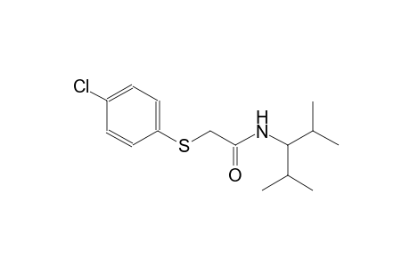 2-[(4-chlorophenyl)sulfanyl]-N-(1-isopropyl-2-methylpropyl)acetamide