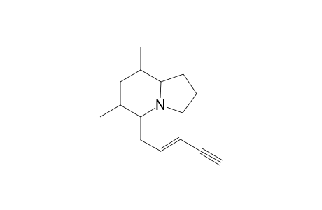 5-(Pent-4'-yn-2'-en-1'-yl)-6,8-dimethylindolizidine