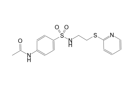 N-[4-({[2-(2-pyridinylsulfanyl)ethyl]amino}sulfonyl)phenyl]acetamide
