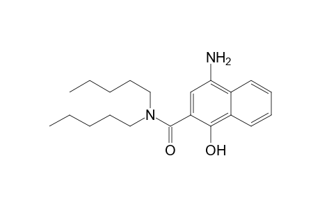 2-Naphthalenecarboxamide, 4-amino-1-hydroxy-N,N-dipentyl-