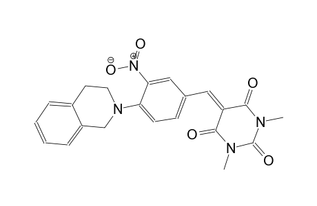 2,4,6(1H,3H,5H)-pyrimidinetrione, 5-[[4-(3,4-dihydro-2(1H)-isoquinolinyl)-3-nitrophenyl]methylene]-1,3-dimethyl-