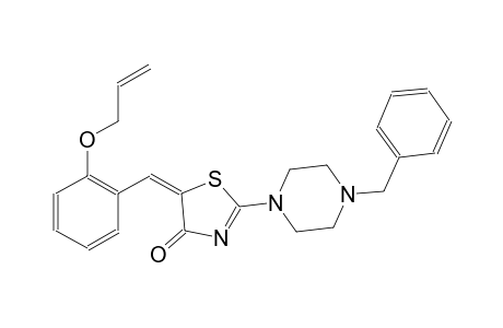 (5E)-5-[2-(allyloxy)benzylidene]-2-(4-benzyl-1-piperazinyl)-1,3-thiazol-4(5H)-one