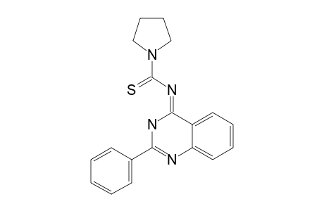 PYRROLIDINE-1-CARBOTHIOIC-ACID-(2-PHENYL-3H-QUINAZOLIN-4-YLIDENE)-AMIDE