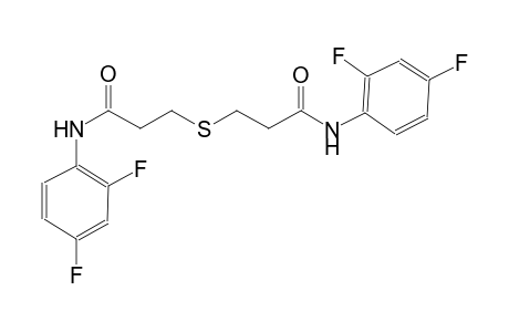 3-{[3-(2,4-difluoroanilino)-3-oxopropyl]sulfanyl}-N-(2,4-difluorophenyl)propanamide