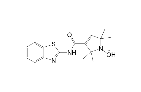 3-(Benzo[d][1,3]-thiazolyl)aminocarbonyl-2,2,5,5-tetramethyl-2,5-dihydropyrrole-1-oxyl
