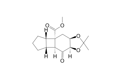 Methyl (1S,2S,6R,7S,9R,10R)-9,10-O-isopropylidene-8-oxo-tricyclo[5.4.0.0(2,6)]undecane-1-carboxylate