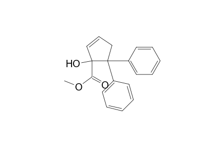 1-Hydroxy-5,5-diphenyl-1-cyclopent-2-enecarboxylic acid methyl ester