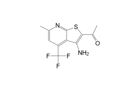 1-[3-amino-6-methyl-4-(trifluoromethyl)thieno[2,3-b]pyridin-2-yl]ethanone
