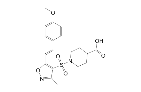 4-piperidinecarboxylic acid, 1-[[5-[(E)-2-(4-methoxyphenyl)ethenyl]-3-methyl-4-isoxazolyl]sulfonyl]-