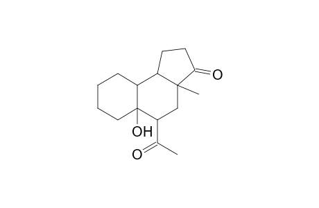 5-Acetyl-5a-hydroxy-3a-methyldodecahydro-3H-cyclopenta[a]naphthalen-3-one