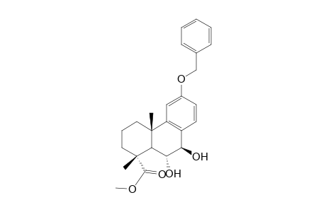 Methyl 12-benzyloxy-6.alpha.,7.beta.-dihydroxypodocarpa-8,11,13-trien-19-oate