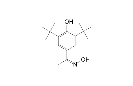 (1Z)-1-(3,5-Ditert-butyl-4-hydroxyphenyl)ethanone oxime