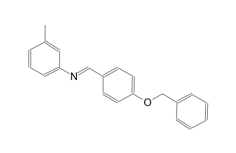 benzenamine, 3-methyl-N-[(E)-[4-(phenylmethoxy)phenyl]methylidene]-