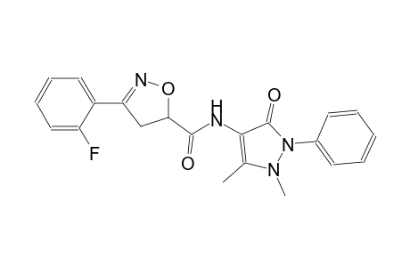 5-isoxazolecarboxamide, N-(2,3-dihydro-1,5-dimethyl-3-oxo-2-phenyl-1H-pyrazol-4-yl)-3-(2-fluorophenyl)-4,5-dihydro-