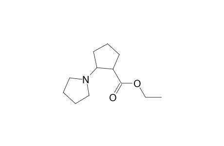 Cyclopentanecarboxylic acid, 2-(1-pyrrolidinyl)-, ethyl ester