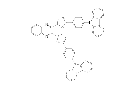 2,3-Bis(5-(4-(9H-carbazol-9-yl)phenyl)thiophen-2-yl)quinoxaline
