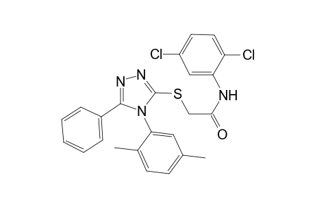 N-(2,5-dichlorophenyl)-2-[[4-(2,5-dimethylphenyl)-5-phenyl-1,2,4-triazol-3-yl]sulfanyl]acetamide