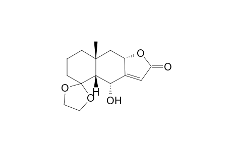 [(4a.beta.,8a.beta,9a.beta.)-5-Ethylenedioxy-4a,5,6,7,8,8a,9,9a-octahydro-4.alpha.-hydroxy-8a-methylnaphtho-2,3-b]furan-2(4H)-one