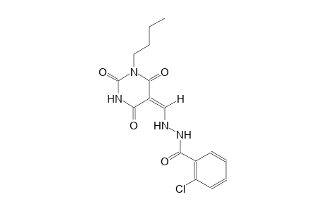 N'-[(E)-(1-butyl-2,4,6-trioxotetrahydro-5(2H)-pyrimidinylidene)methyl]-2-chlorobenzohydrazide