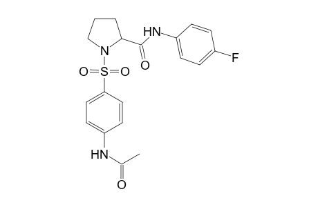 2-Pyrrolidinecarboxamide, 1-[[4-(acetylamino)phenyl]sulfonyl]-N-(4-fluorophenyl)-