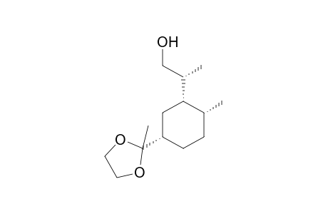 (2R)-2-[(1S,2R,5S)-2-methyl-5-(2-methyl-1,3-dioxolan-2-yl)cyclohexyl]-1-propanol