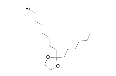 1,3-Dioxolane, 2-(7-bromoheptyl)-2-hexyl-