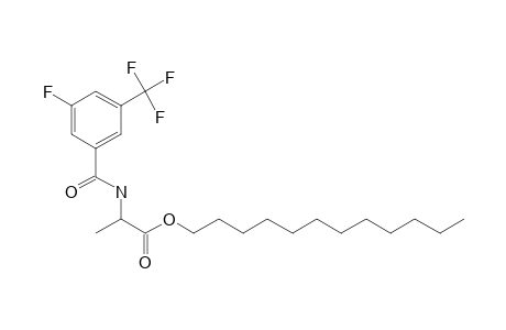 D-Alanine, N-(3-fluoro-5-trifluoromethylbenzoyl)-, dodecyl ester