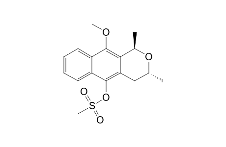 trans-3,4-Dihydro-10-methoxy-1,3-dimethyl-5-methylsulfonyloxy-1H-naphtho[2,3-c]pyran