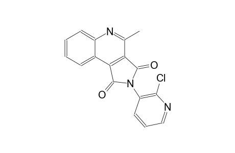 2-(2-chloro-3-pyridinyl)-4-methyl-1H-pyrrolo[3,4-c]quinoline-1,3(2H)-dione