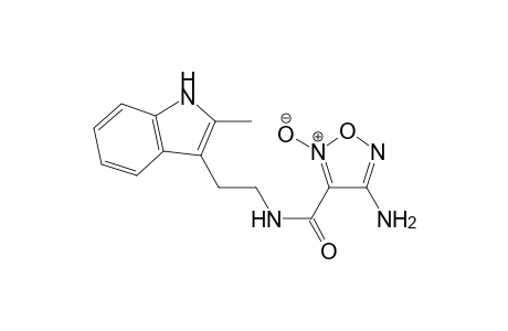 1,2,5-Oxadiazole-3-carboxamide, 4-amino-N-[2-(2-methyl-1H-indol-3-yl)ethyl]-, 2-oxide