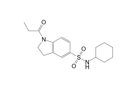 N-cyclohexyl-1-propionyl-5-indolinesulfonamide