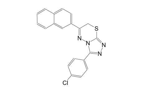 3-(4-chlorophenyl)-6-(2-naphthyl)-7H-[1,2,4]triazolo[3,4-b][1,3,4]thiadiazine