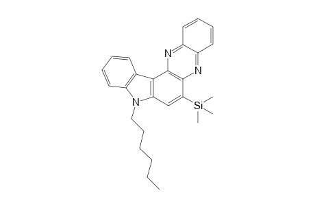 8-Hexyl-6-(trimethylsilyl)-8H-indolo[3,2-a]phenazine