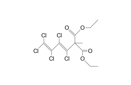 2-(Pentachloro-butadienyl)-2-methyl-malonic acid, diethyl ester